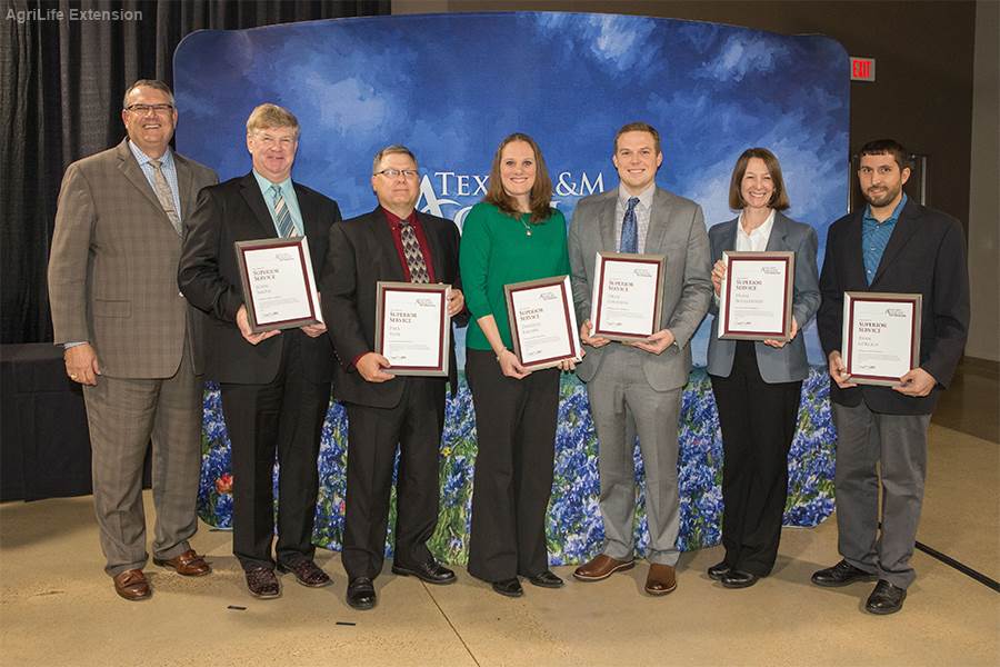 TWRI at award ceremony by Texas A&M AgriLife Extension